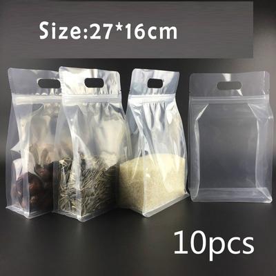 New 10 Pcs/pack PE Pouch Packaging Zipper Ziplock Bag Clear Zip Bags Size:27*16cm