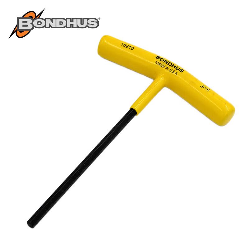 Bondhus Imperial Flat Head T-Handle Hex Key Wrench 3/16 inch (152mm length)