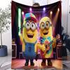 Top Rated Premium Despicable Me Minions Blanket Super Soft Anti Pilling Small Cover Blanket For Kids Adult Travel Bed Sofa Gift