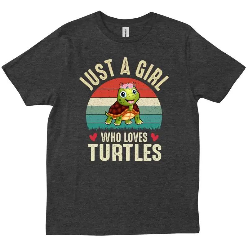 Just A Girl Who Loves Turtles Funny Turtle Lover T Shirt