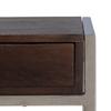 Entrance Furniture Metal Wood Brown Silver (3 Units)