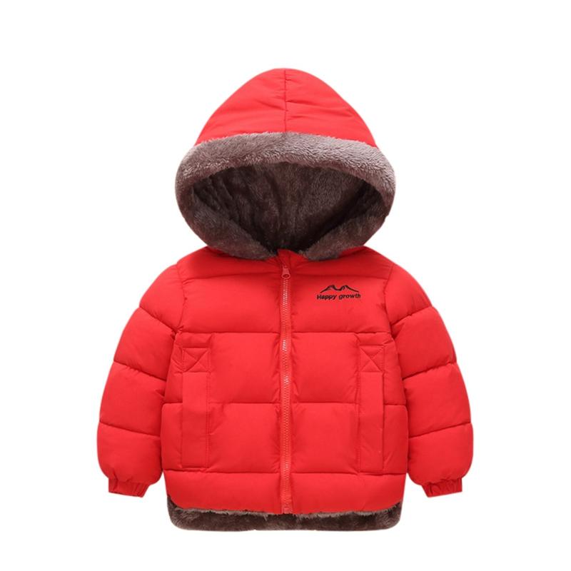 1-10 Years Kids Winter Warm Hooded Coat Zipper Jacket