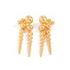 IngeSight.Z Vintage Multilayered Bead Sphere Drop Earrings Women Elegant Gold Color Ball Irregular Earring Pendant Mujer Jewelry
