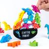Happy Stacking Dinosaurs,Wooden Stacking Toy For Toddlers, Colorful Dinosaur Balancing Activity Toy, Improves Fine Motor Skills And Dexterity
