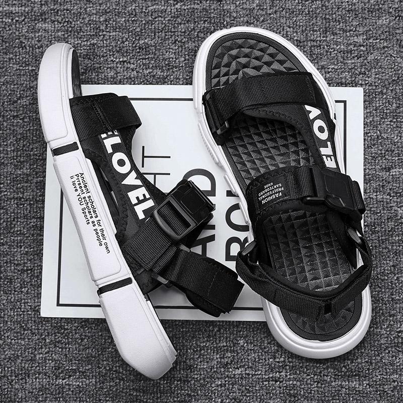 Fashion Men Sandals Soft Comfortable Non-Slip Men Shoes High Quality Woven Beach Sandals Mens Gladiator Sandals Summer Casual Flat Shoes