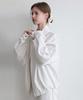 Lenav Les Summer Linen Half-Neck Blouson (White)