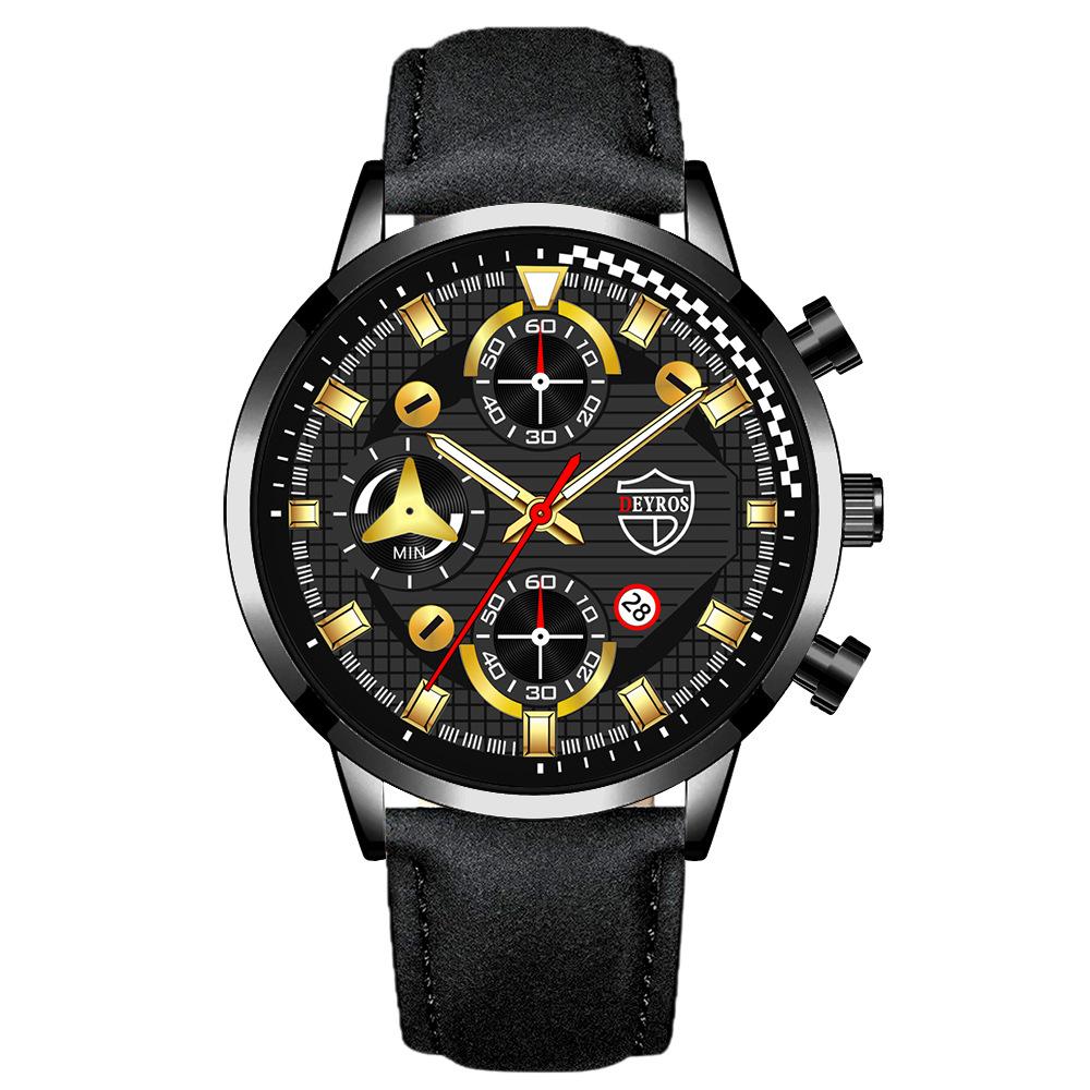Belt Watch Men S Fashion Quartz Calendar Luminous Watch