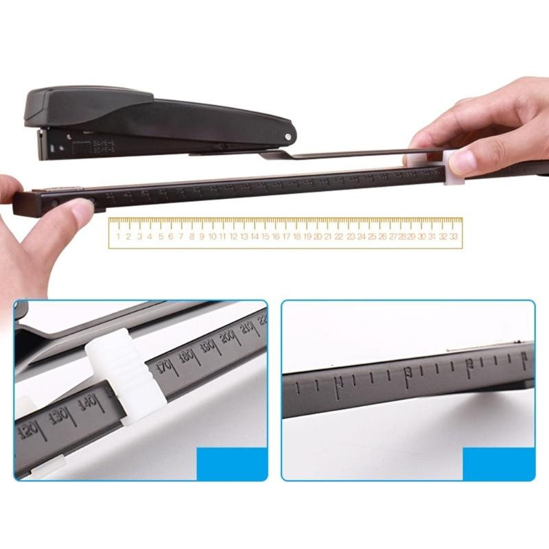 2-20 Sheets Long Sleeve Stapler Office Stapler Long Reach Stapler Desk Stapler Multifunctional Paper Stapler