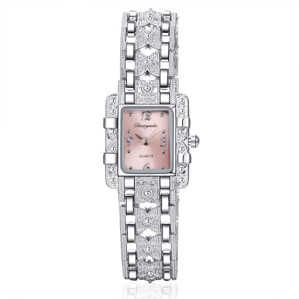 Sales Women Silver Bracelet Watch Women Watches Rhinestone Steel Ladies Wristwatch Female Clock Gift Reloj
