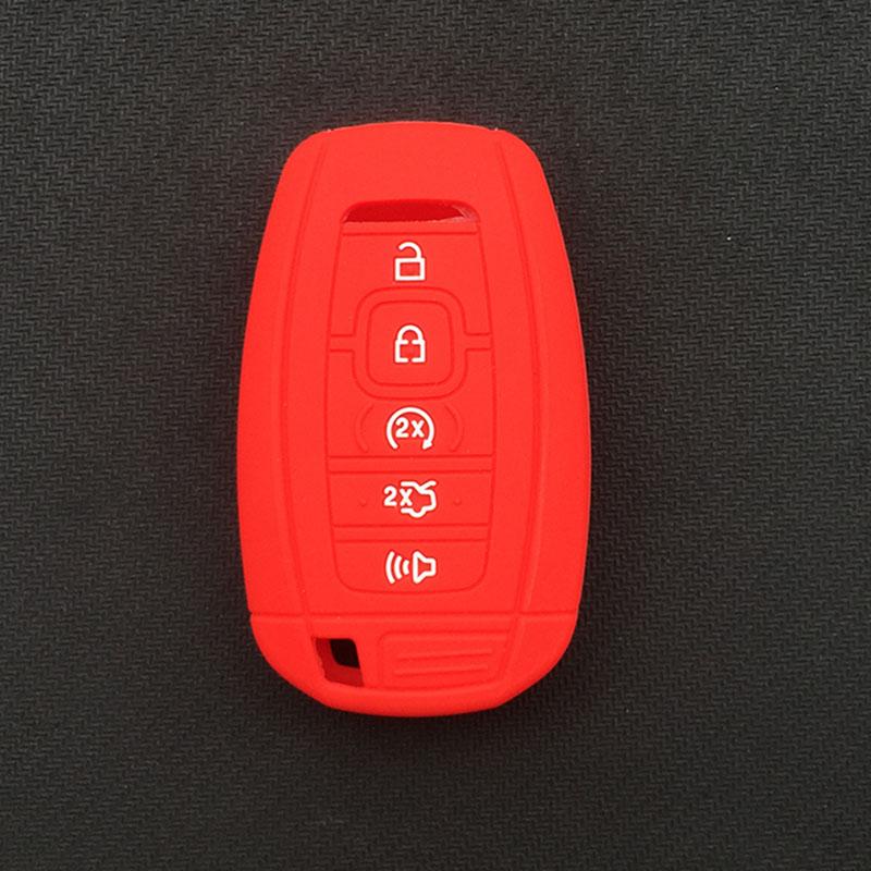 silicone car key cover case for lincoln Lincoln NAUTILUS NAVIGATOR 5 button key