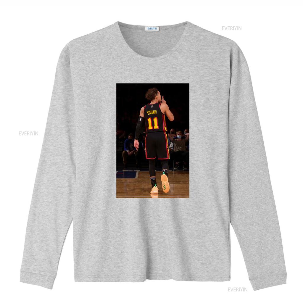 Trae Young Ššš Vintage Tričko Basketbalový Fanoušek Retro Sportovní Design vintage Vypraný Měkký Pružný Pohodlný móda