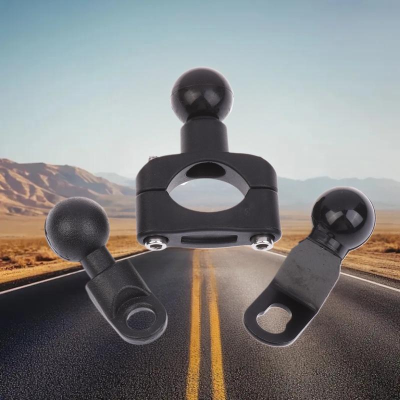 1 Set 2.3cm Ball Clamp Bracket For Motorbike Phone Holder PJ10/PJ13/PJ18 Motorcycle Handlebar Mount Base Kit Accessories
