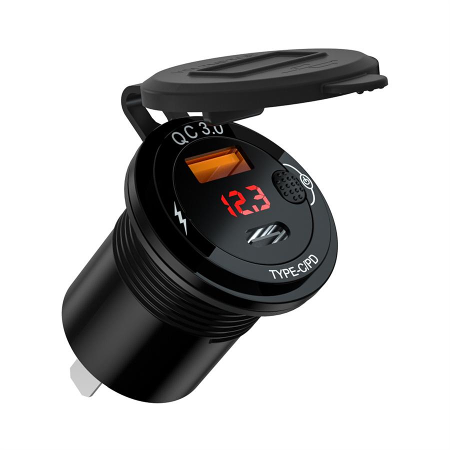Fast Charge USB+Type-C Charger (60cm Line)