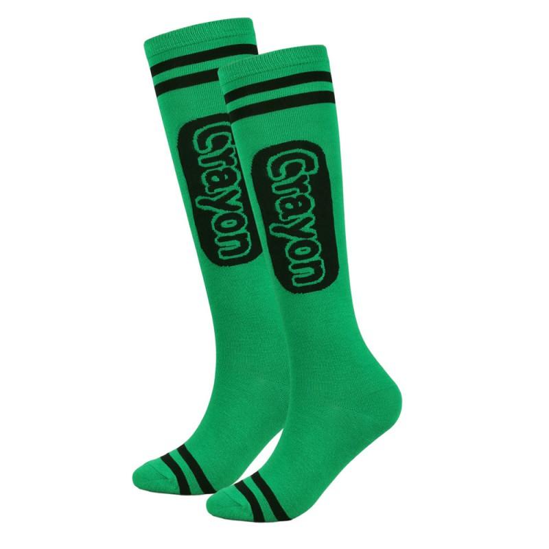Crayon Striped Knee-High Socks Halloween Costume Party Womens Casual