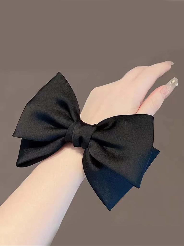 1/2pcs Solid Straight Angle Bowknot Elastic Hair Bands For Women Girls Party Hair Accessories(No Cards)