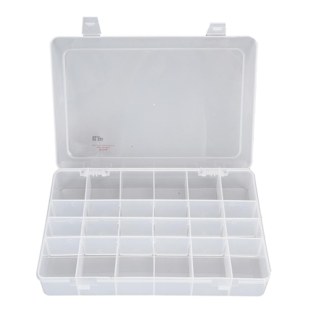 PP Grid Box Transparent Separate Storage Organizer Removable Electronic Component Containers