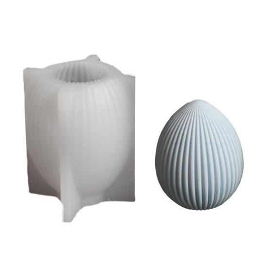 Ostereier-Hase Silikonform DIY gesichtsloser Hase Harz Gips Bastelform Flexibel Wiederverwendbar Kerzenform für Feiertagsdekoration