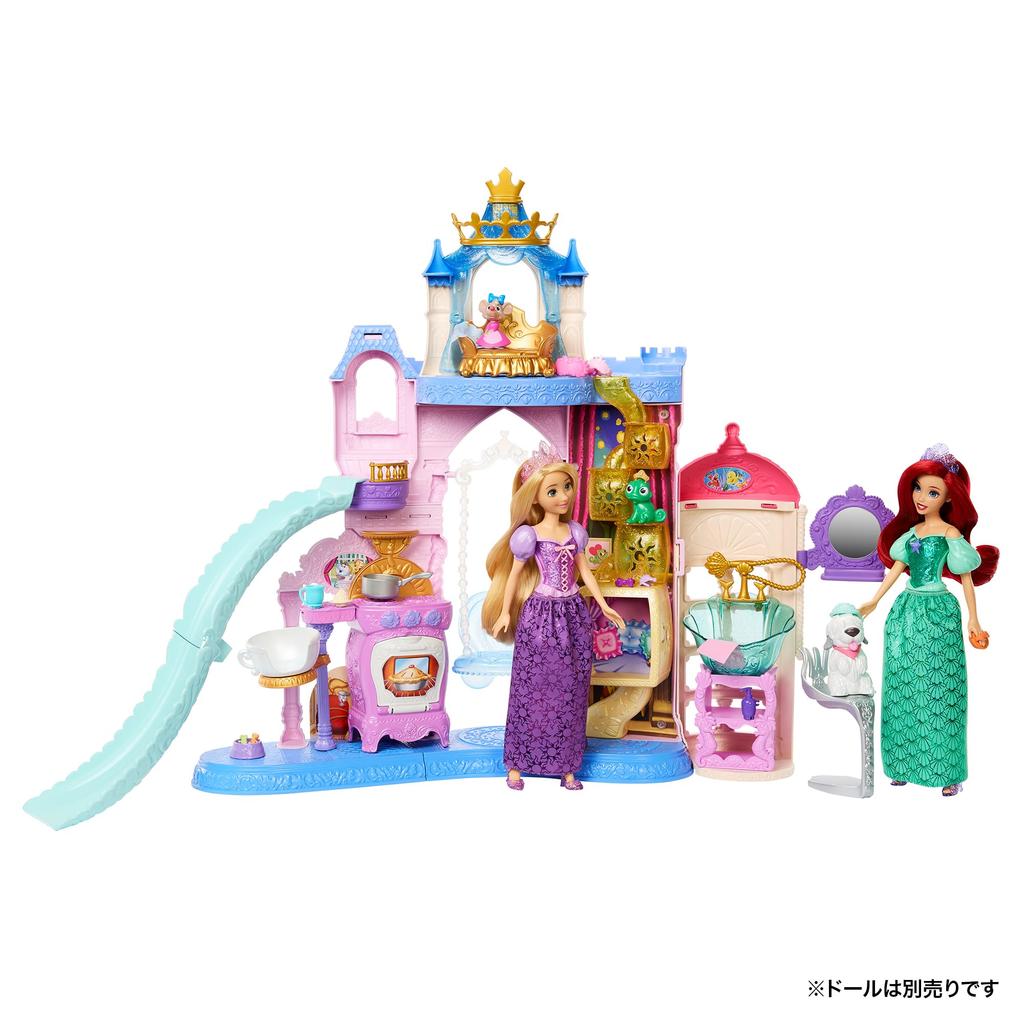 Mattel Disney Princess A castle full of doll pretend play accessories included sold ages 3 and JBF96 - friends, dress-up house, playset, (doll