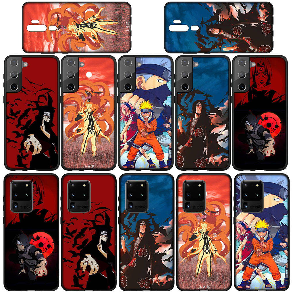 Handyhülle für iPhone 17 15 16 Plus Redmi Note 14 12 11 13 Pro Max Huawei P30 P20 Lite OPPO A60 A40 A80 A18 Akatsuki Comics Itachi Sasuke Naruto Hülle