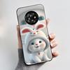 New Unique Cartoon Design Soft Silicone Black Casing For TCL Suixuetang M1 Fluffy Kitten Pattern Shockproof Protective Cover