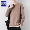 ROMON Men's Autumn Round Neck Knit Sweater