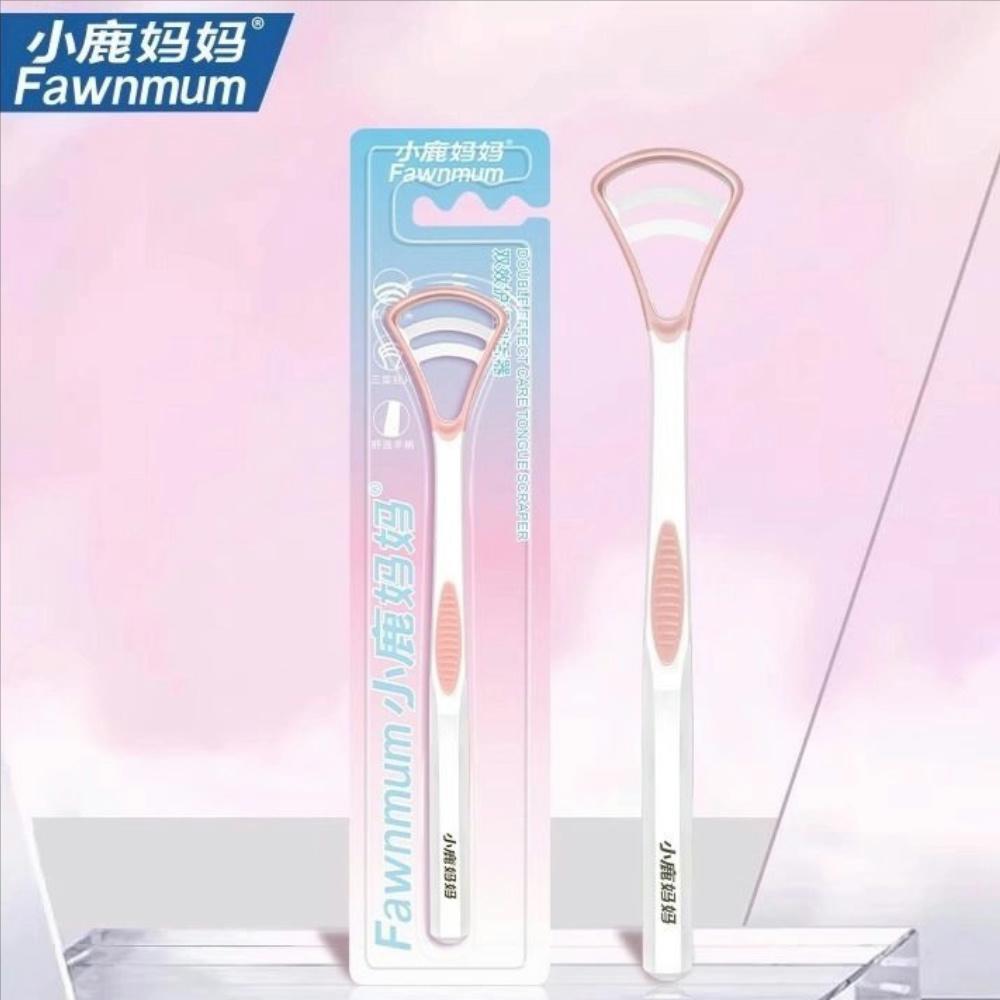 Silicone Tongue Scraper With Non-Slip Handle Double Side Tongue Cleaner Freshe Breath Tongue Brush For Oral Hygiene Care
