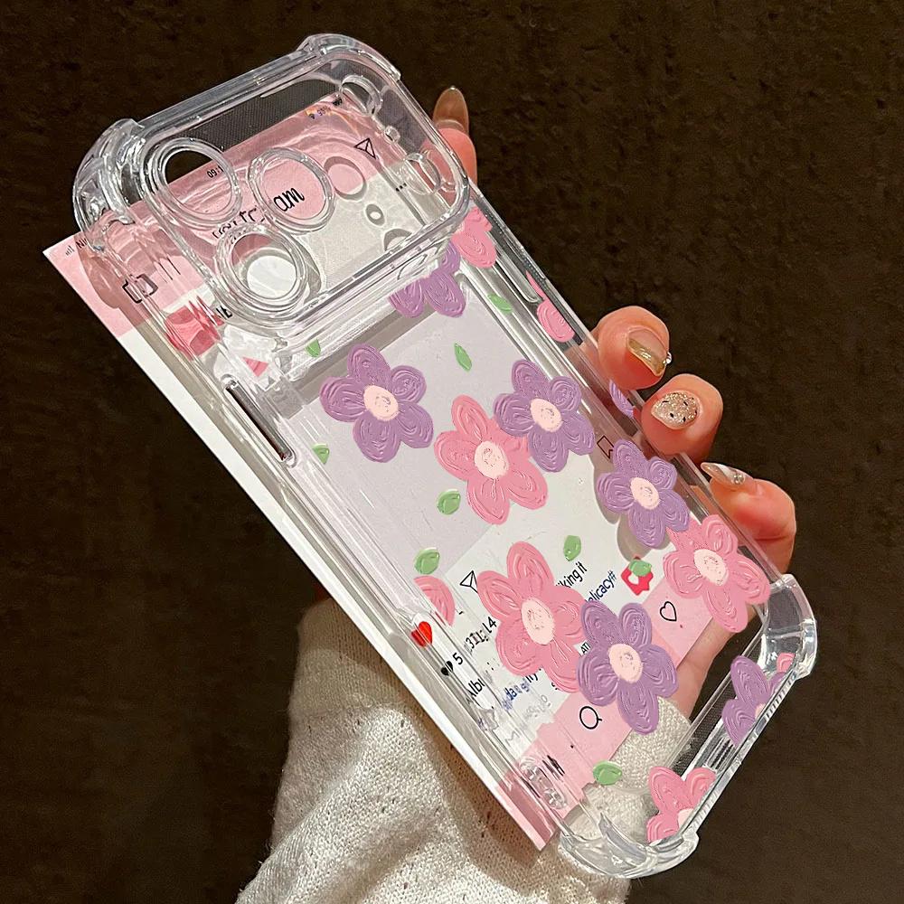 Flower Phone Case For Samsung Galaxy A57 5G A37 A56 A16 A17 A55 A15 A06 A07 A36 A35 A26 A14 A54 A53 A52 A33 A32 A23 A25 A05 A05S