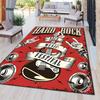 1Pc Musical Elements Printed Circular Carpet, Home Door Mat, Outdoor Travel Protection Carpet A9