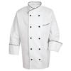 Unisex Long/Half Sleeves Double Breasted Chef Coat, Polyester/Cotton Blend, Food Service Uniform