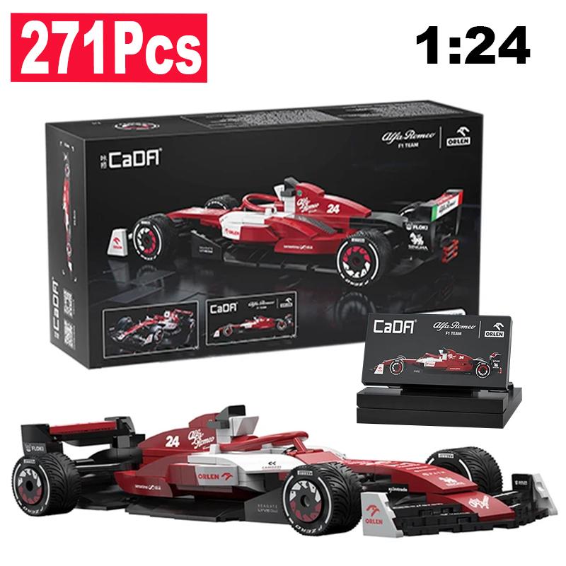 1/24 Alfa Romeo Formula-1 Racing Car F1 Racing Car C42 Sports Car Model Building Blocks City Racing Car Bricks Toys Kid Gift