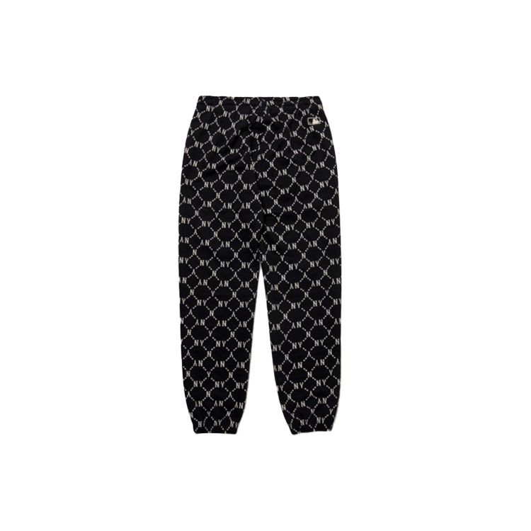 MLB New York Yankees Logo Blumendruck Lässige Sporthose Unisex Hose Schwarz 3APTM0114-50BKS