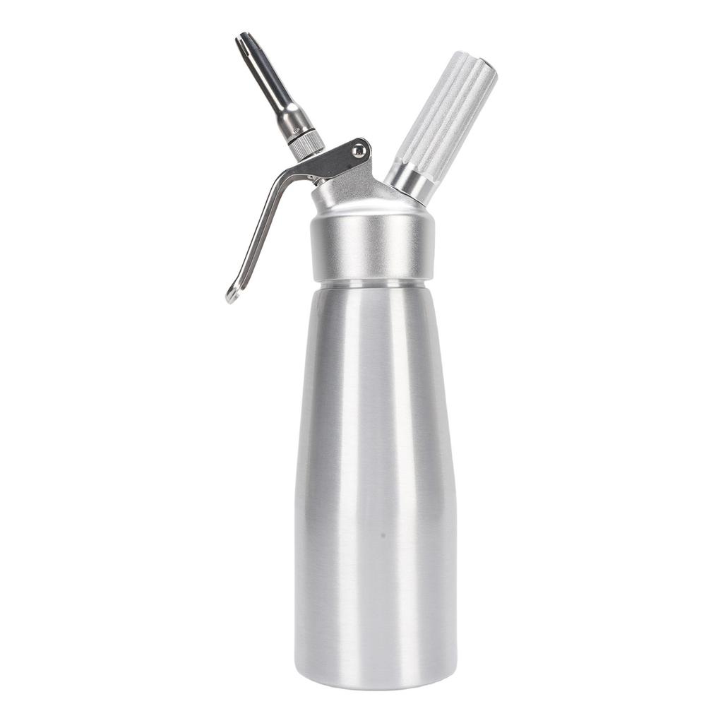 Whipped Cream Dispenser 500ml Professional Aluminum Whip Cream Maker Canister with 3 Nozzles