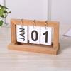 Minimalist Style Living Room Office Decoration Wooden Calendar Ornament Modern Desk Accessories Simple Home Decor Crafts Gift