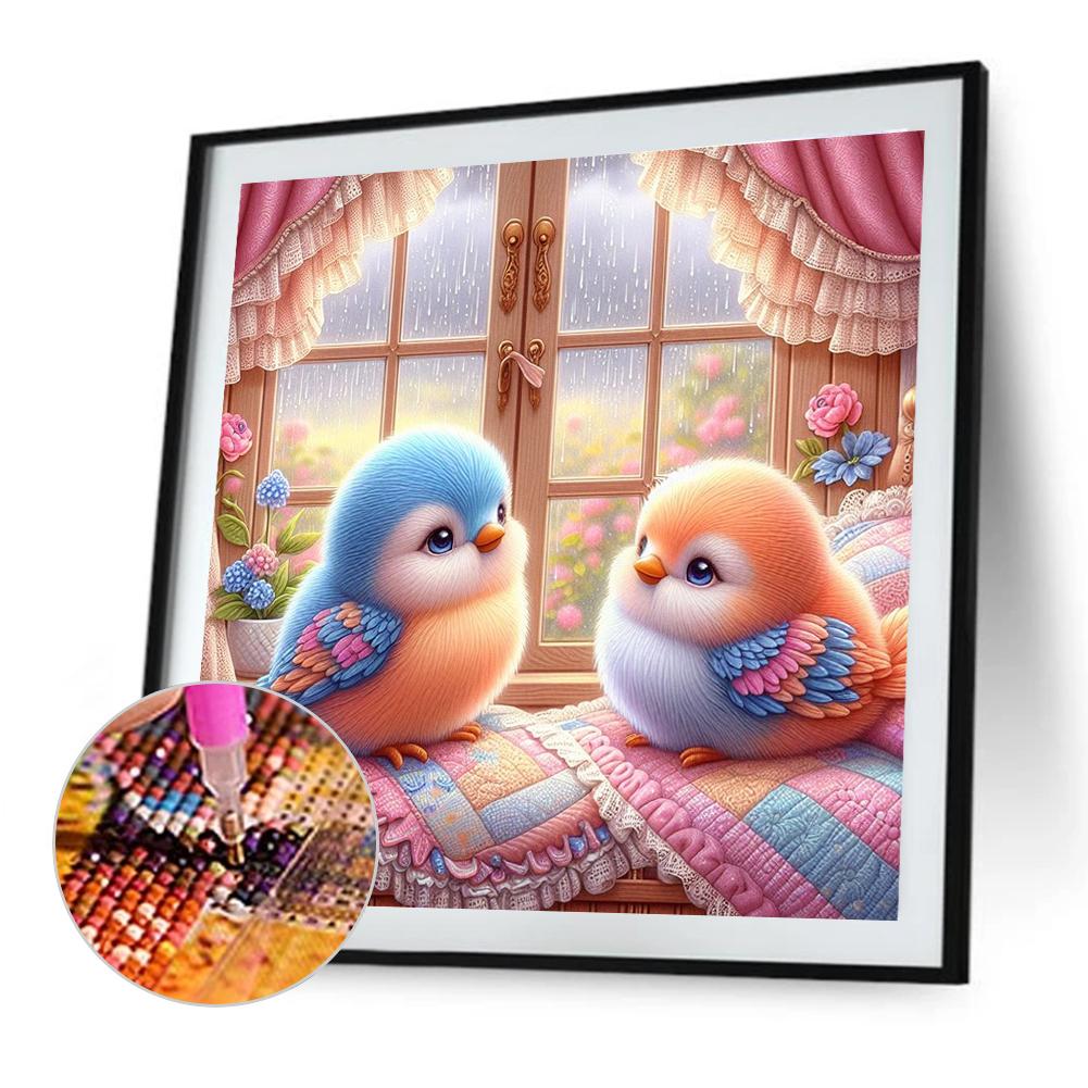 5D DIY Full Round Drill Diamond Painting Animal Kit Home Decor Art Craft 40x40cm