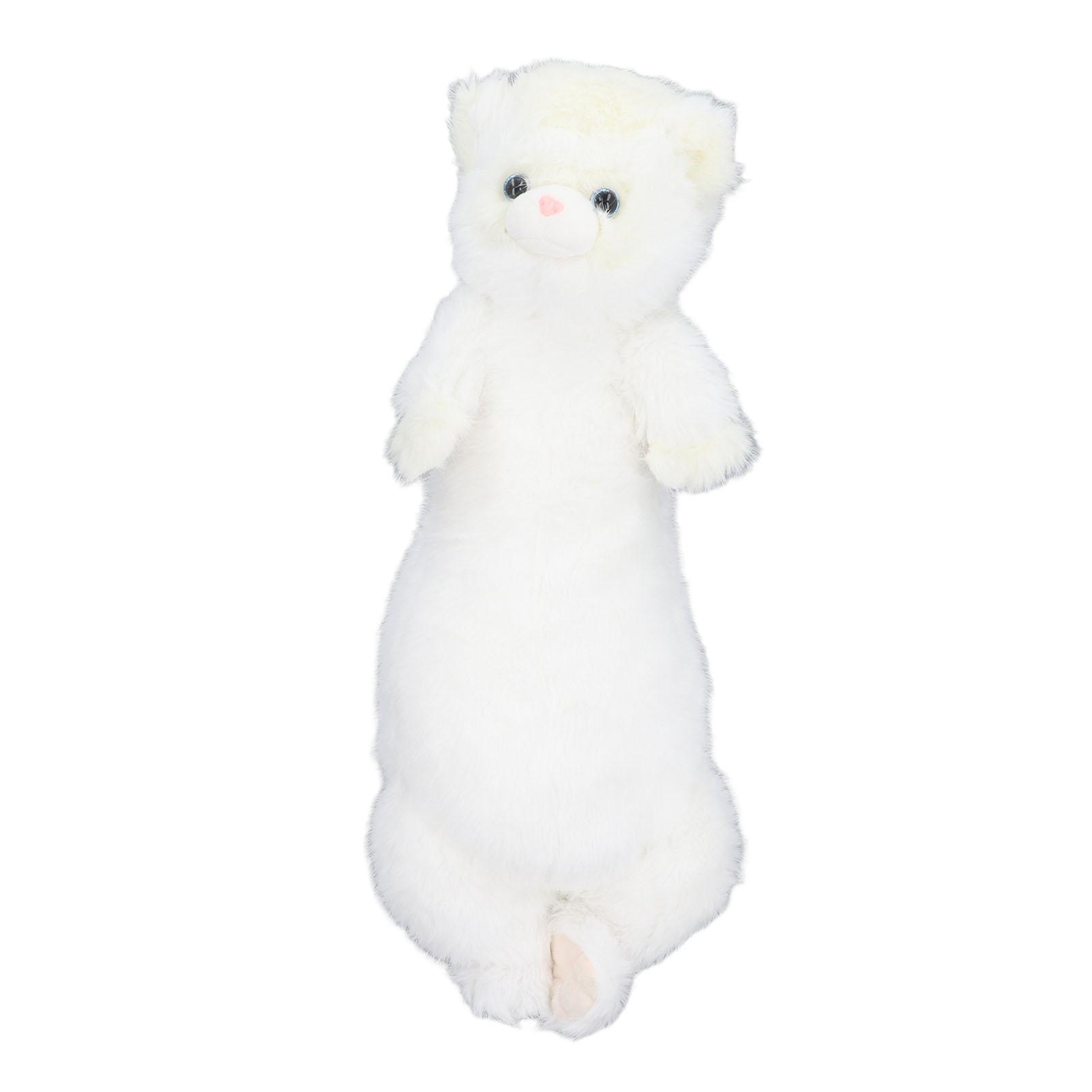 Plush Animal Toy Snow Ferret Shaped Ultra Soft Adorable Animal Plush Decoration For Sofa Bed Gift White белый