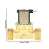 DC 12V G3/4 Normálně zavřený elektrický solenoidový ventil, Mosazný solenoidový ventil, NC solenoidový ventil (g3/4 D