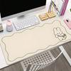 Beige Rabbit Diatomite Extra Large Desk Mat Highend Gaming Office Writing Mat For Home School Decor