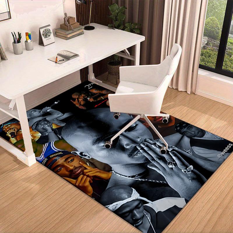 Rap Legend In Blue Carpet, Chair Rug,Rug for Office Bedroom living rooms, Doormat decor Fan Gift Christmas Gift