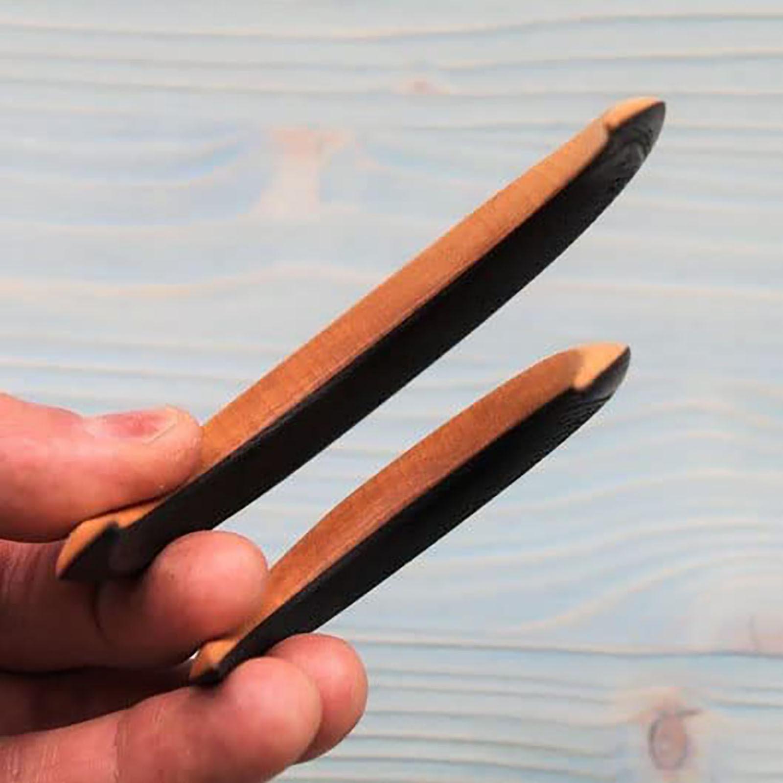 Вырезанная вручную вилка для волос в форме полумесяца для женщин — фото 6