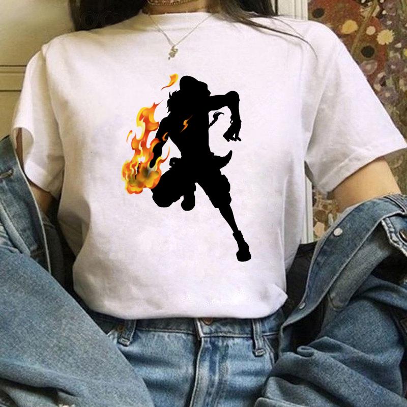 Luffy Anime printing womens T-shirt 