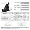 Fashion Women Booties High Heel Large Size Square Head Genuine Leather Women Ankle Boots Platform British Style Fur Winter Boots Women