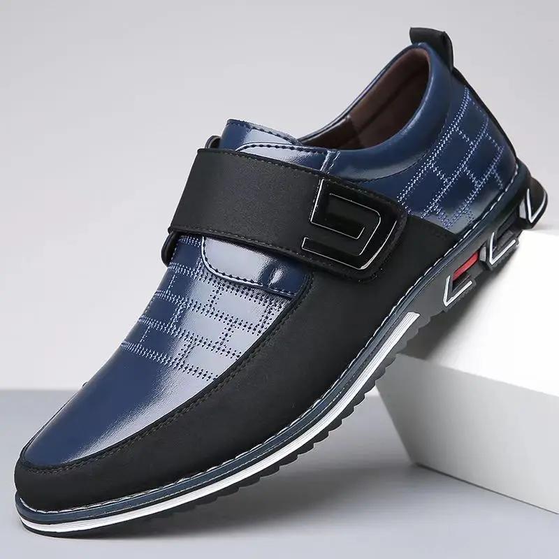 Men Dress Shoes Fashi Leather Men Loafers Classice Shoes Retro Business Shoes Zapatos De Hombre Big Size 48 49 50 51 52