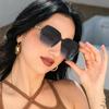 Retro Vintage Cat Eye Women Sunglasses Designer Fashion Black Sun Glasses Big Frame Cool Sexy Female Eyewear  Mujer
