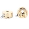 LCX Racing 1/10 RC Crawler CNC Brass AR44 Front Axle Steering Knuckles for Axial SCX10 II 90046 90047 Upgrades Parts Accessories