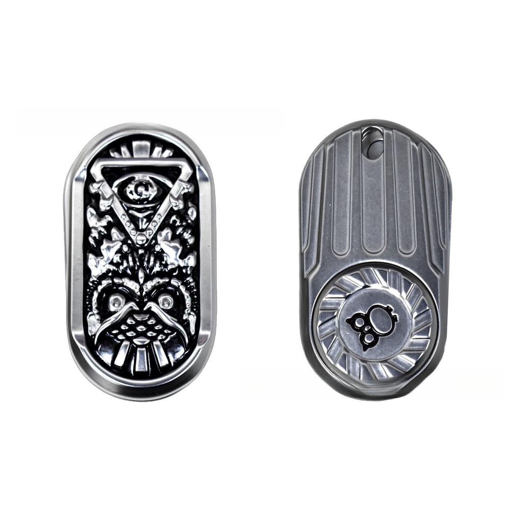 OWL Magnetic Push Card Mechanical Slider Pushing Plate Coin Mini Fidget EDC Metal Stress Reducing Toys Antistresse Decompression