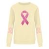Breast  Sweatshirts For WomenRibbon Breast  Shirt Cute Dog Graphic  Long Sleeve Tops