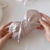 Bow Embossed Eyeglass Case Pink Color Glasses Storage Bag Eyewear Accessory  Storage Solution