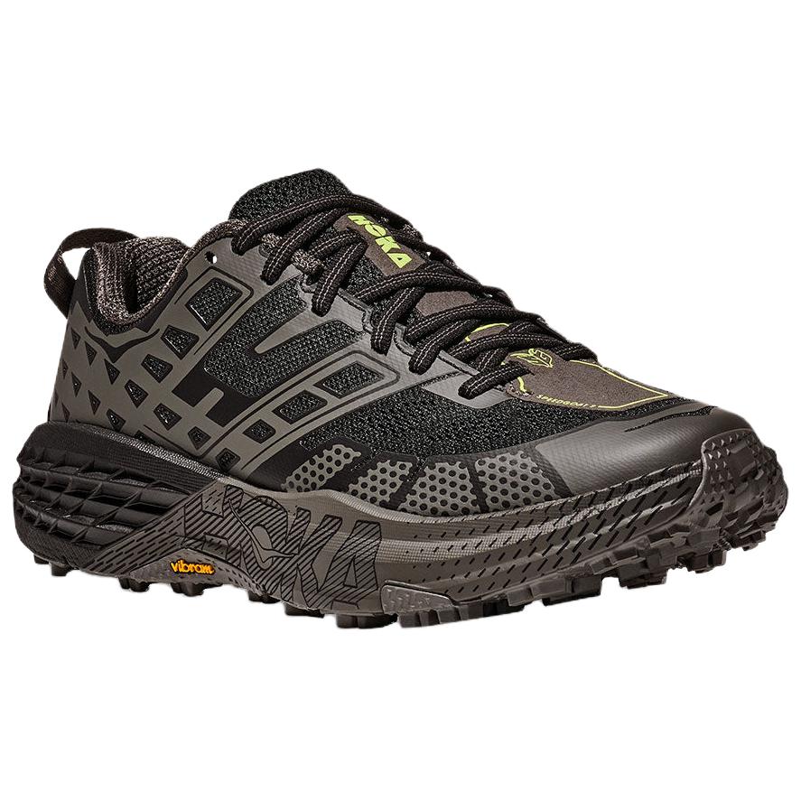 Hoka One One Speedgoat 2 Comfortable Versatile Trail Running Shoes Men sneaker Black Gray 1162710-BHLT