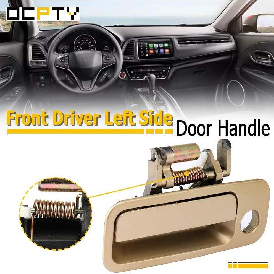 OCPTY Door Handle Exterior Front Driver Left Side Replacement fit 1997-2001 for Camry Outide Door Handle Beige