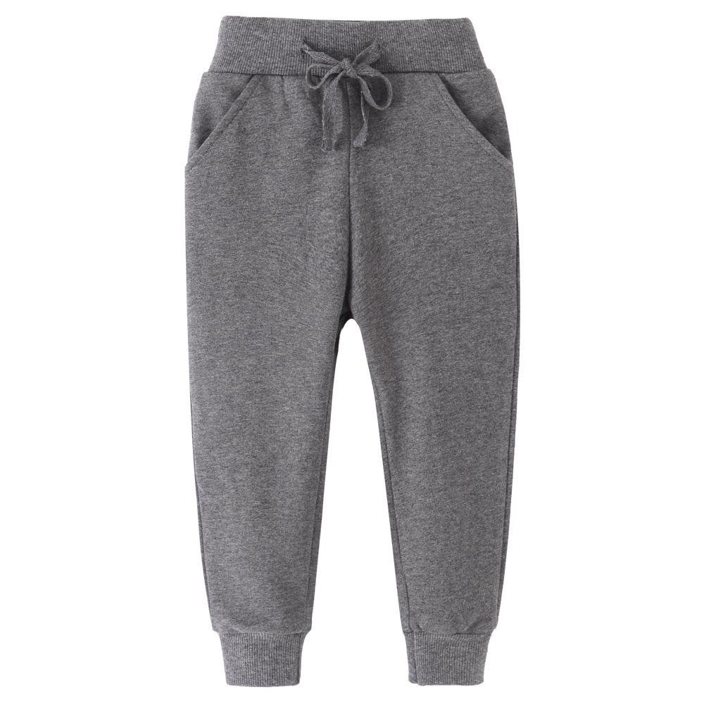 Kids Autumn/Winter Cotton Trousers: Boys European American Printed Knit with Ribbed Cuffs 140 cm